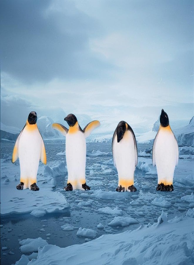 Fevoila 8 Pcs Realistic Penguin Figurines Ocean Animal Penguin Figure Model Cake Toppers Desktop Decor Christmas Birthday Gift - Image 2
